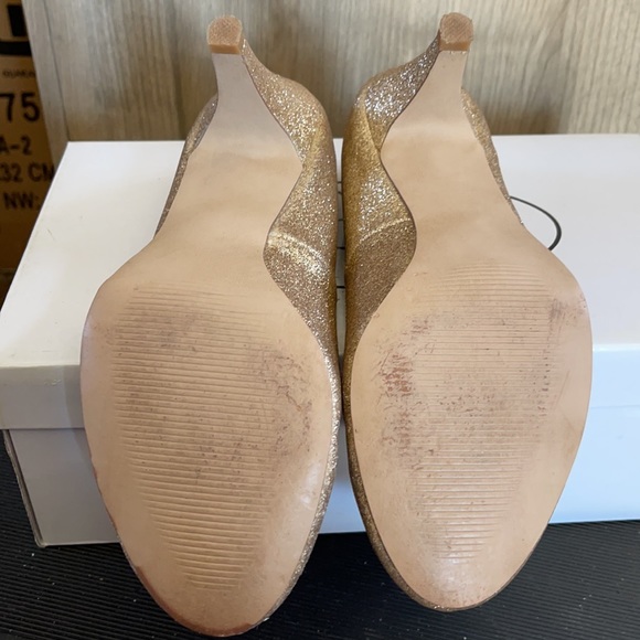 Gold Glitter Steve Madden Heels - Picture 4 of 7